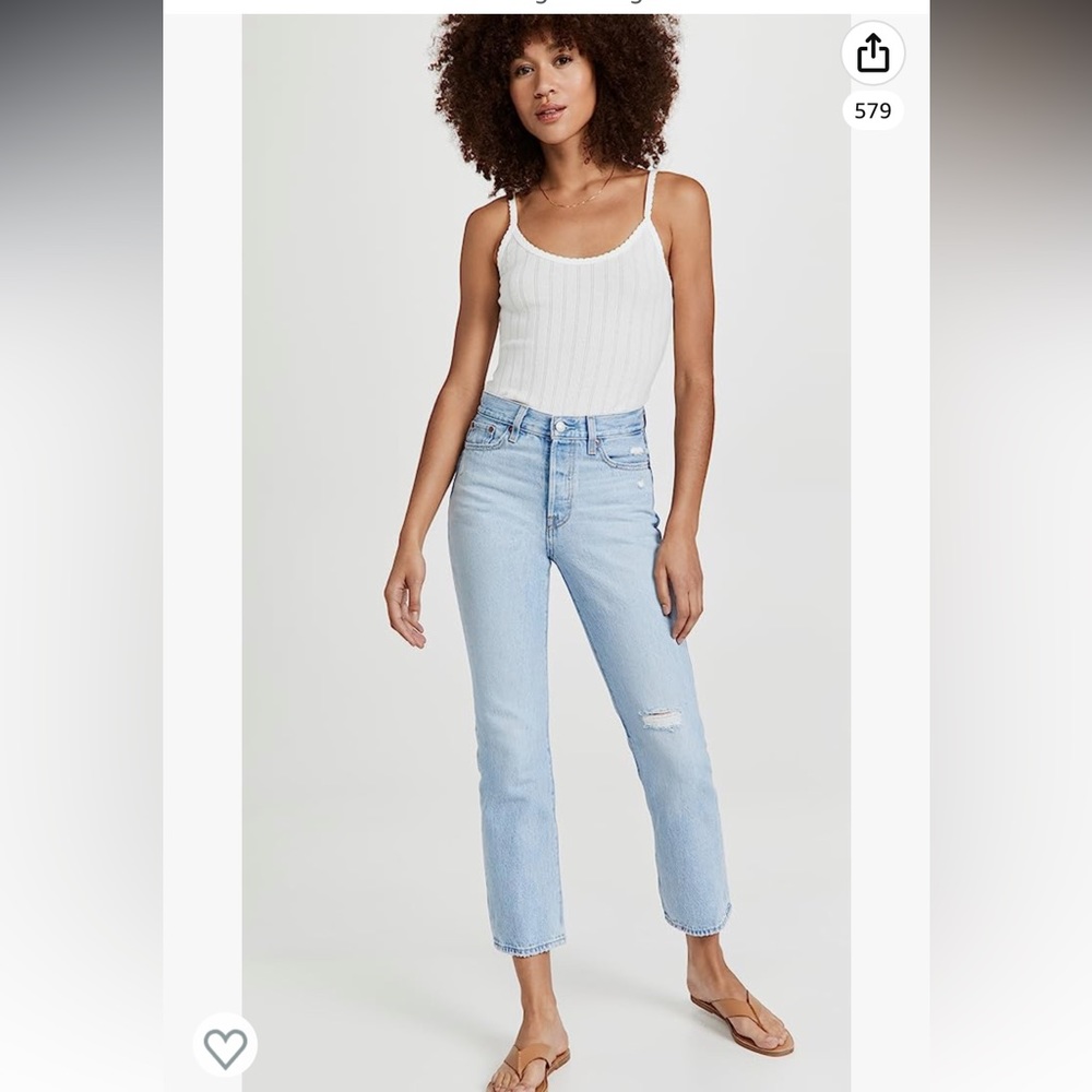 Levi's Premium Wedgie Straight Denim Jeans Luxor Again 26
